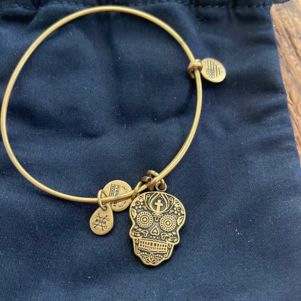 Skull Alex and Ani bracelet